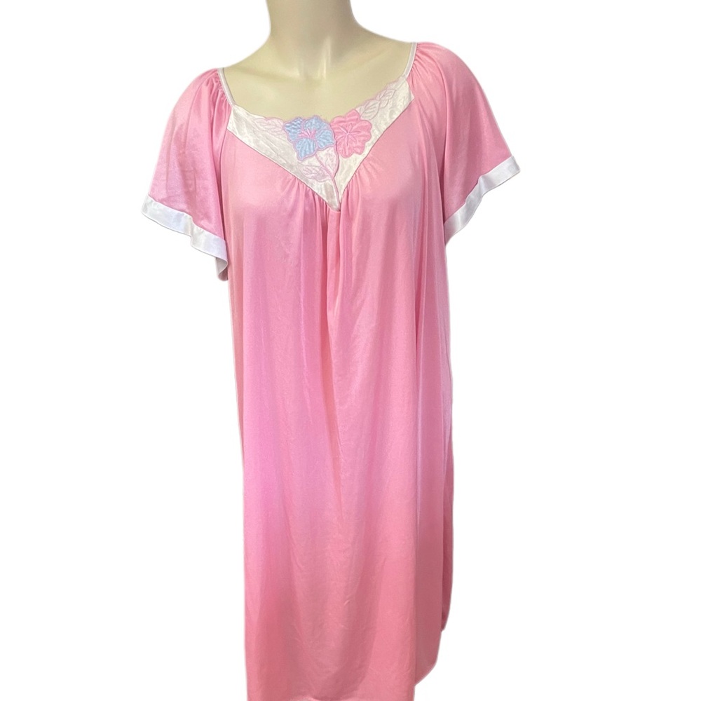 Pink Floral Women's Nightgown